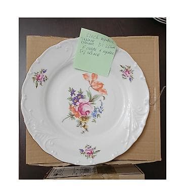 acar dəsti: Boşqablar, 12 ədədli dəst, Farfor, Çexiya — 2