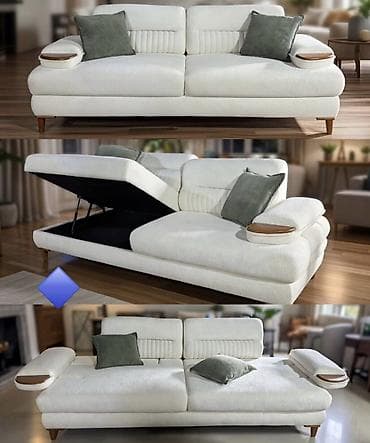 диван кровать трансформер: Раскладной диван, Раскладной, С подъемным механизмом, Ткань, Нет доставки — 1