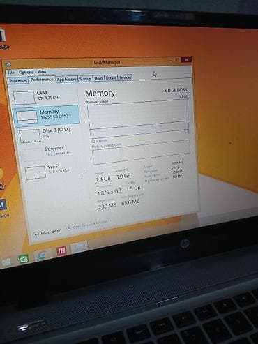 komputer notebook: HP noutbuk Texniki xüsusiyyətlər: - Ekran: 15.6" (parlaq ekran, HD) - — 3