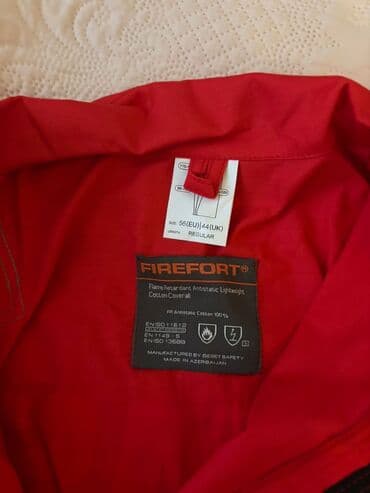 iş paltarı: Qara 54, narıncı 58 və qırmızı 56 ölçüdə iş kombinizonları satılır — 6