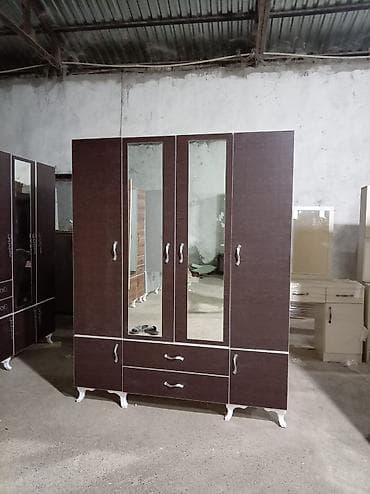 islemis dolablar: 4 qapılı geyim dolabı - Ölçü: 1.60 × 47 × 2 m - Material: laminat - — 8