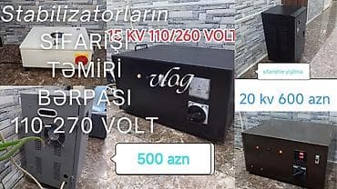 Stabilizatorların sifarişi, təmiri və bərpası - Giriş diapazonu