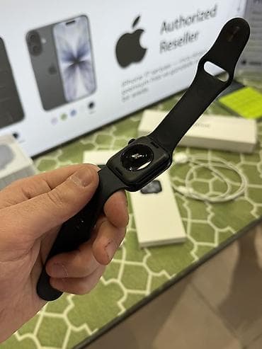 apple watch 44: Smart saat, Apple, Sensor ekran, rəng - Qara — 7