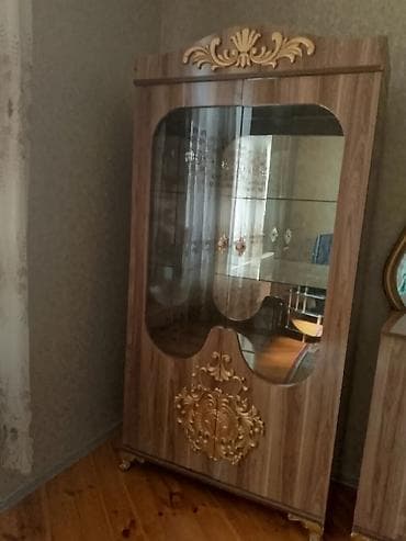 taxt dəsti 50 m: Klassik üslubda qonaq otağı mebel dəsti - Material: taxta teksturalı — 1