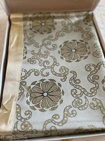 hermes tekstil: 220x160 Zərif naxışlı süfrə (E&T Home Collection) - Material — 2
