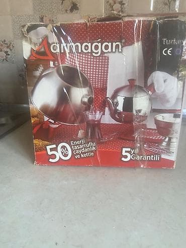 Yeni, rəng - Yaşıl, Dəm caydanı, Paslanmayan polad, 3 l, Türkiyə — 7