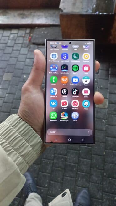 j2 telefon: Samsung Galaxy S24 Ultra, 256 GB, rəng - Qızılı, Barmaq izi — 10