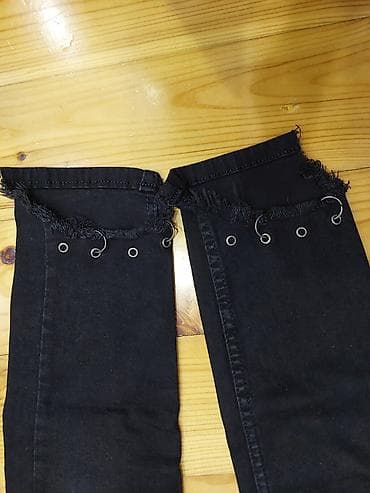 cep: Qara skinny cins şalvar – KENE JEANS - Rəng: tünd qara - Kəsim — 3