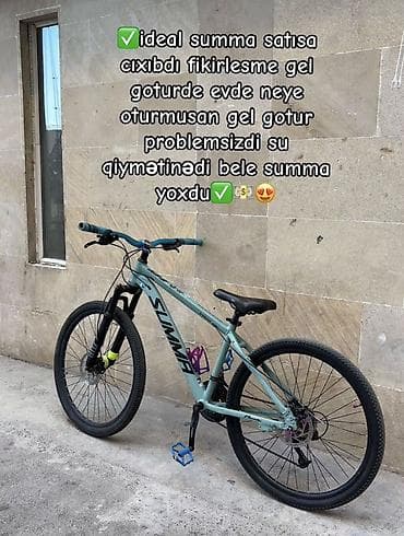 summa velosiped: SUMMA dağ velosipedi - Rəng: açıq yaşıl (mint) - Çərçivə: alüminium — 1