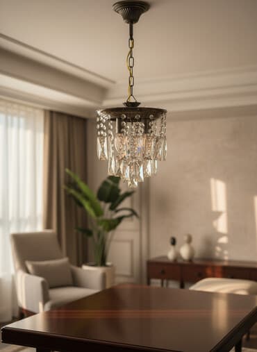 helium şar: Çılçıraq, 3 lampa, Xrustal — 1