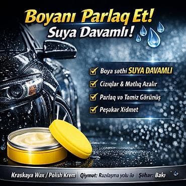 Məhəccərlər: Ünvanda Maşını kremliyib veririk size Avtomobil boyasını parıldadan və — 1