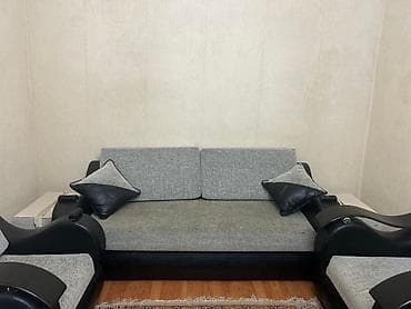 İşlənmiş, Klassik divan, 2 kreslo, Divan, Bazasız, Açılan