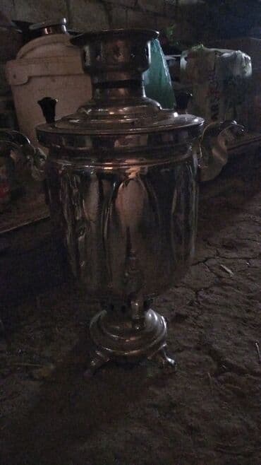 samovar satiram: Klassik metal samovar - Material: cilalanmış metal korpus - Yanacaq — 1