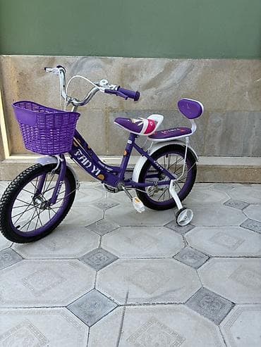 14 dyumlu velosiped: İşlənmiş İki təkərli Uşaq velosipedi 16", sürətlərin sayı: 1 — 1