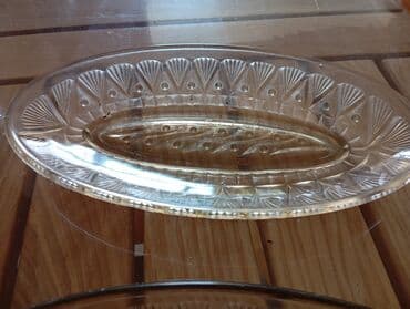 novruz bezeyi: Şüşə dekorativ qablar dəsti - Mavi rəngli, əl işi kimi görünən — 4