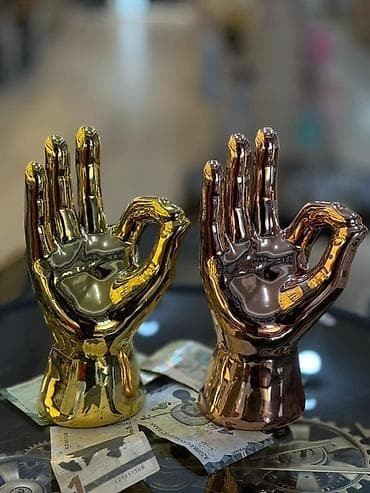 Fiqur, Keramika, rəng - Qızılı