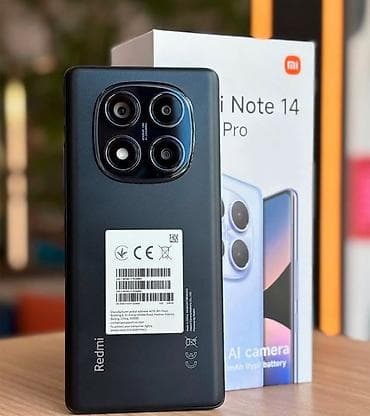 Redmi Note 14 Pro, 512 GB, rəng - Qara, Barmaq izi