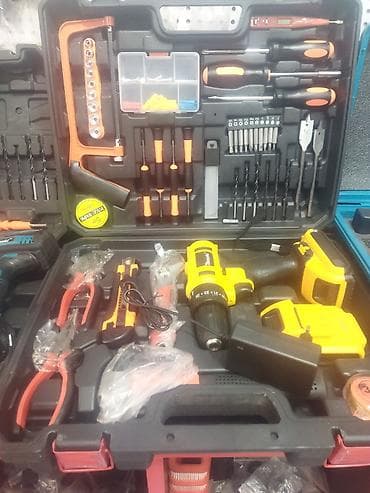 12 volt 220: Drel naboru yeni geldi 21 vt 2 baterikaynan qiymet sadece 135 man — 2