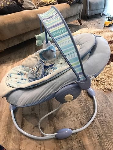Nənnilər: Кресло-люлька музыкальная, возраст 0-3 Mothercare, в отличном — 2