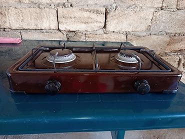 metbex soba: Qaz plitəsi Stolüstü, 2 gözlü, İşlənmiş — 3