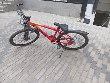 ZIGZAG dağ velosipedi - Rəng: qırmızı–narıncı ombre gövdə, qara