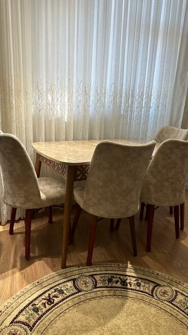 balkon ucun stol stullar: Qonaq otağı üçün, Yeni, Açılan, Kvadrat masa, 4 stul — 2