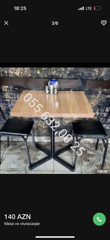 toxunma saplar satisi: Yeni, Kvadrat masa, 4 stul, Açılmayan, Stullar ilə, Dəri, Azərbaycan — 19