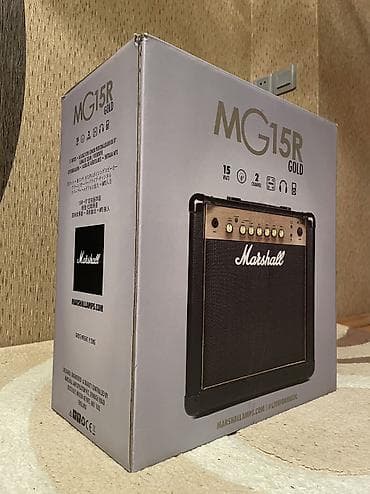gitara satilir: Amfilər və pedallar satılır. Qiymətlər: Marshall MG15CFX - 390 AZN — 4