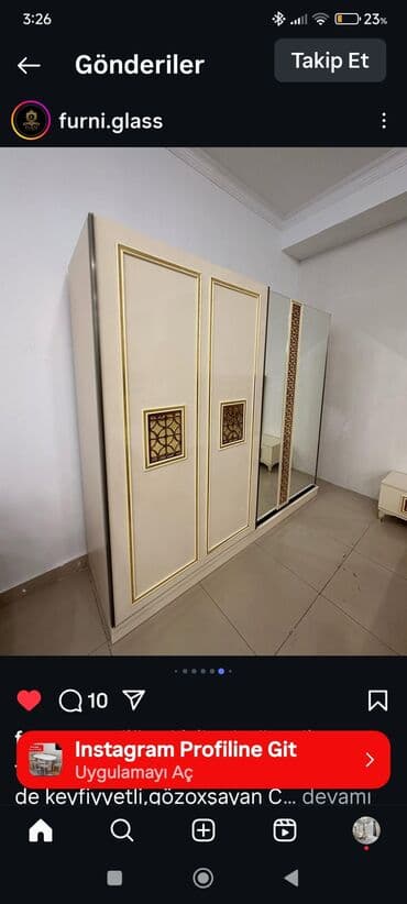 угловой шифоньер в спальню: Новый, Распашной, 2 двери Прямой шкаф, Гардеробный шкаф, Азербайджан — 17