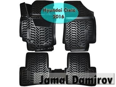 антискользящие коврики: Hyundai creta 2016 üçün poliuretan ayaqaltılar. полиуретановые коврики — 1