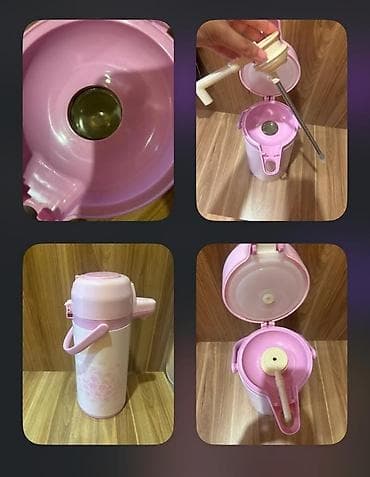 Rəng - Çəhrayı, Termos, Metal, 3 l