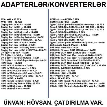 wifi modem: Adapterlər/Konverterlər (Çeviricilər) 📍Ünvan: Bakı şəh, Suraxanı ray — 2