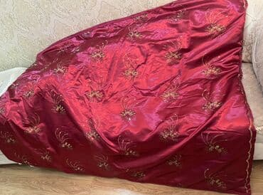 toxumaq üçün saplar: Yataq üçün rəng - Qırmızı Yataq örtüyü — 2