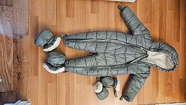 geyimleri: 1 - 2 yaş uşaq üçün kombinezon yasıl rəng, oğlan, qız fərqi yoxdu hər — 3