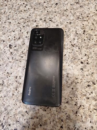 telefon qablari: Redmi Note 10, 128 GB, rəng - Qara, Barmaq izi — 4