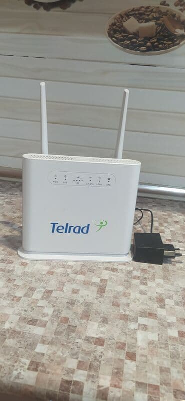 saz modem: Telrad simsiz router - İkili Wi‑Fi: 2.4 GHz və 5 GHz bant dəstəyi – — 2