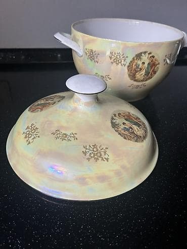 qedmi süfre: Sup qabları, 1 əd, rəng - Sarı, Farfor — 2