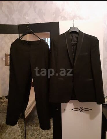 qadın köynək modelləri: Kostyum, Demisezon, rəng - Qara — 1