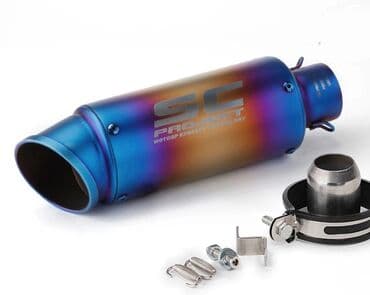 maşın qoşqusu: SC Project və Akrapovic markalı motosiklet egzoz boruları. Yüksək — 1