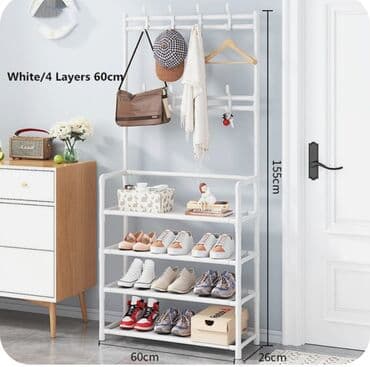 ayı dərisi: Yeni model Ayaqqabı dolabı Asilqanla bərabər Eni 60sm Hündürlüyü 145sm — 4