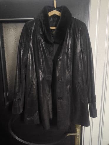 xezli palto: Palto, 6XL, rəng - Qara — 2