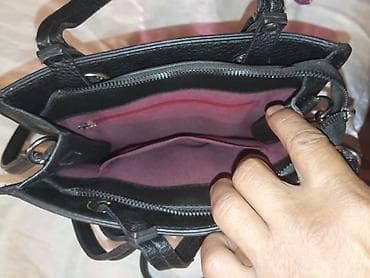 Сумки: Emporio Armani qadın çantası - Rəng: qara - Material: toxumalı (dəri — 6