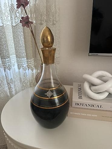 soba servisi: Çay dəsti, rəng - Qara, Şüşə, 6 nəfərlik, Rusiya — 6