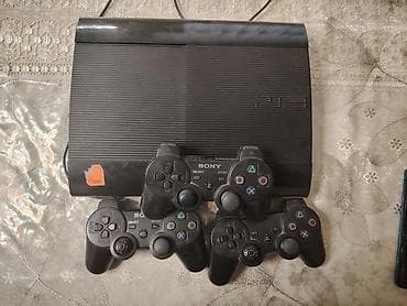 tv box nədir: Sony PlayStation 3 (PS3) Super Slim oyun konsolu - Rəng: qara - Üst — 1