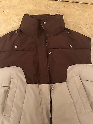 küləkçə: İki rəngli qış gödəkçəsi - Rəng: yuxarı hissə tünd qəhvəyi, aşağı — 3