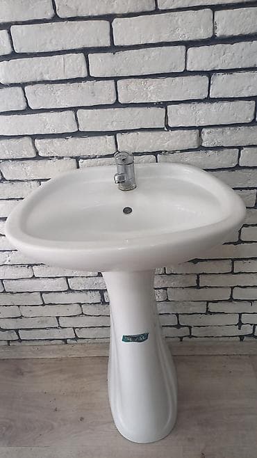 тюлпан: Ayaqüstü lavabo – SEYAL - Material: sanitar porselen - Rəng: ağ - — 4