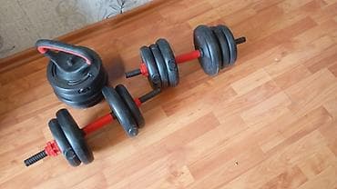Tənzimlənən dambbell və kettlebell dəsti - Dəst: 2 ədəd dambbell
