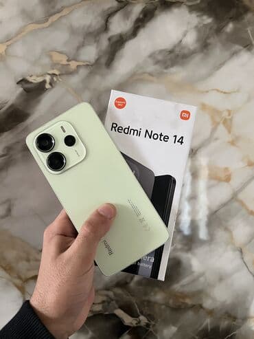 htc telefonlar: Redmi Note 14, 128 GB, rəng - Yaşıl, Face ID — 3