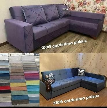 Künc divanlar – müasir dizayn və rahatlıq bir yerdə. - L‑şəkilli künc