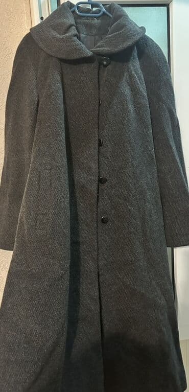 каролина валиант шубы в баку цены: Qadın palto - Rəng: tünd boz - Uzun model, A‑kəsim siluet - Ön hissə — 1